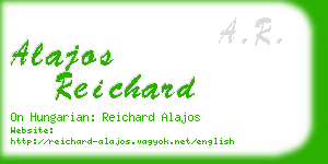 alajos reichard business card